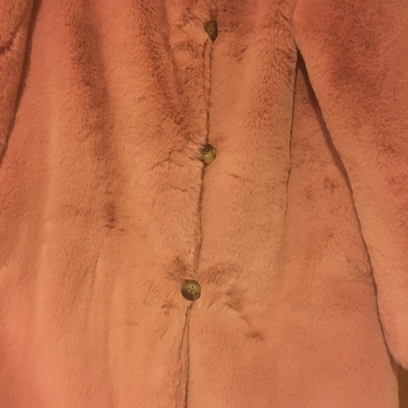 J Crew  Faux Fur Teddy Coat (Blush) color - Picture 2 of 6